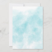 Little Bear Prince Blue Blume Kinderdusche Einladung (Rückseite)