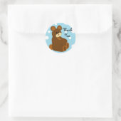 Little Bear Vielen Dank Runder Aufkleber (Tasche)