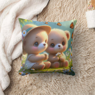 Little Bears Daisies 1 Kissen