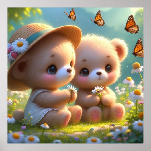 Little Bears Daisies 1 Poster (Vorne)