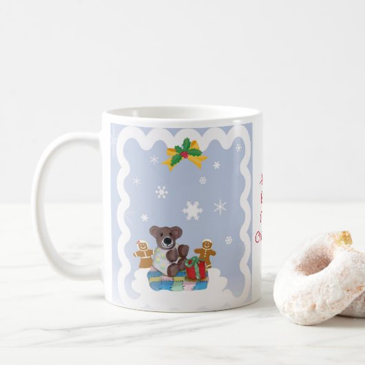 Little Beary Frohe Weihnachtsfeier Tasse (Mit Donut)