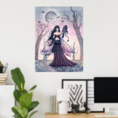 Little Beast Fairy mit Dragon Poster (Heimbüro)