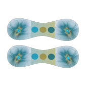 Little Beauty Modern Blue Gold Fraktal Blume Baseball (Paneele)