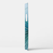 Little Beauty Modern Blue Gold Fraktal Blume Case-Mate iPhone Hülle (Rückseite / Rechts)