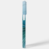 Little Beauty Modern Blue Gold Fraktal Blume Case-Mate iPhone Hülle (Rückseite / Rechts)