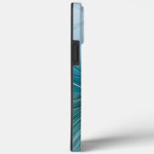 Little Beauty Modern Blue Gold Fraktal Blume Case-Mate iPhone Hülle (Rückseite / Rechts)