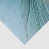 Little Beauty Modern Blue Gold Fraktal Blume Seidenpapier (Detail)