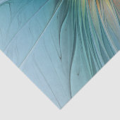 Little Beauty Modern Blue Gold Fraktal Blume Seidenpapier (Detail)