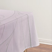 Little Beauty Modern Mauve Gray Fractal Art Flower Tischdecke (Beispiel)