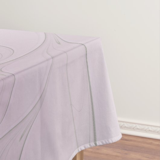 Little Beauty Modern Mauve Gray Fractal Art Flower Tischdecke (Beispiel)