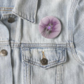 Little Beauty Modern Mauve Gray Fraktal Blume Button (Beispiel)