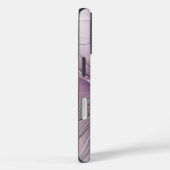 Little Beauty Modern Mauve Gray Fraktal Blume Case-Mate iPhone Hülle (Rückseite / Rechts)