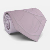 Little Beauty Modern Mauve Gray Fraktal Blume Krawatte (Gerollt)