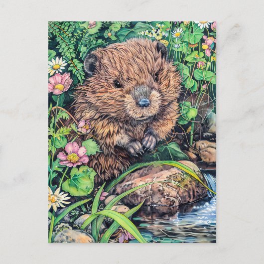 Little Beaver von der Creek Bank Postkarte (Vorderseite)