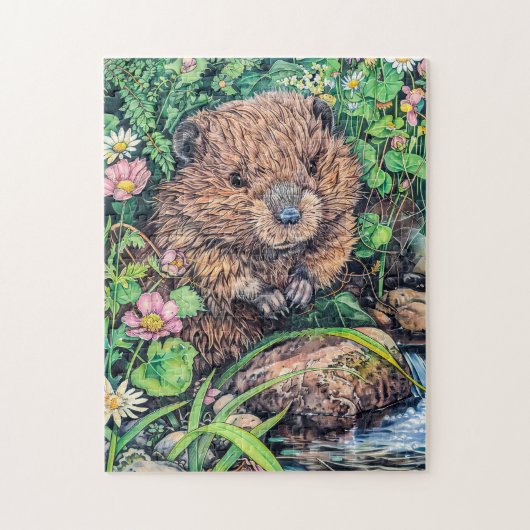 Little Beaver von der Creek Bank Puzzle (Vertikal)