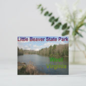 Little Beaver West Virginia Postkarte (Stehend Vorderseite)