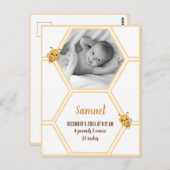 Little Bee Baby Birth Stats Postkarte (Vorne/Hinten)