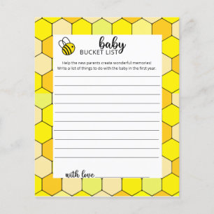 Little Bee Baby Bucket Liste
