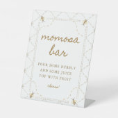 Little Bee Baby Duwer Momosa Bar Sign Sockelschild (Vorderseite)