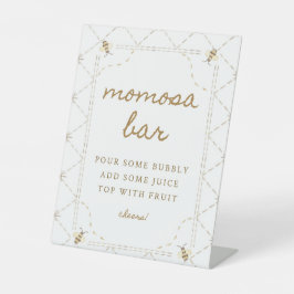 Little Bee Baby Duwer Momosa Bar Sign Sockelschild