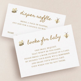 Little Bee Baby Shower Book Request Begleitkarte