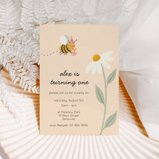 Little Bee Birthday Einladung