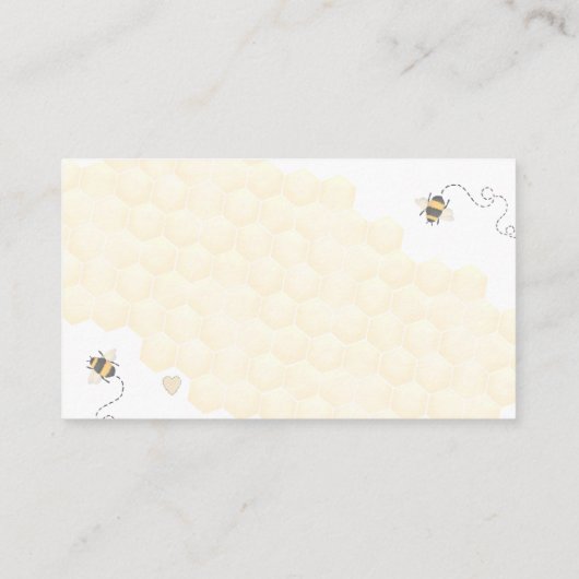 Little Bee Honey Boho Wildblume Book Request Begleitkarte (Rückseite)