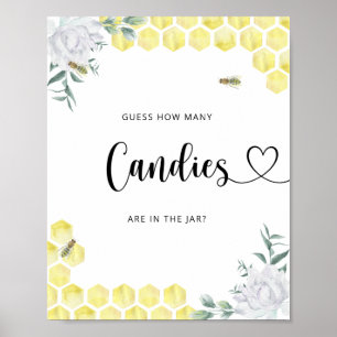 Little BEE rät wie viele Bonbons Poster