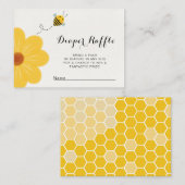 Little Bee Yellow Blume Baby Duwer Windpreisraffin Begleitkarte (Vorne/Hinten)