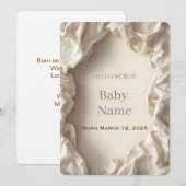Little Beginnings – Baby Announcement Cards Feiertagskarte (Vorne/Hinten)