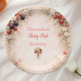 Little Berry Celebration 1st Birthday Pappteller