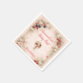 Little Berry Celebration 1st Birthday Serviette (Ecke)