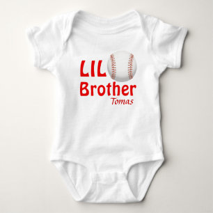 Little Big Brother/Cousin/Sister Baseball Baby Strampler