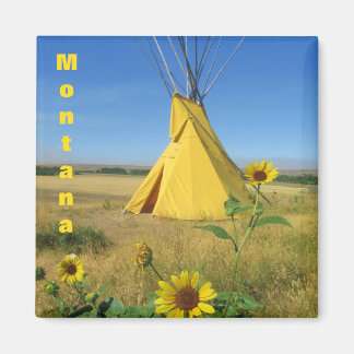 Little Big Horn Tipi Reisen Souvenir Magnet