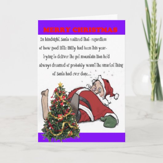 Little Billy Feiertagskarte (Vorderseite)