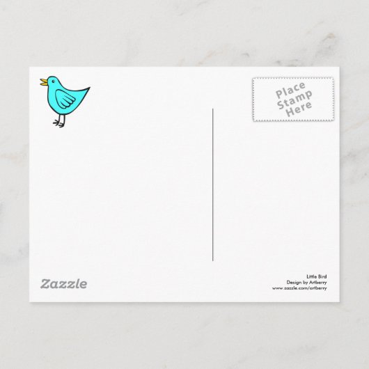 Little Bird 02 Postkarte (Rückseite)