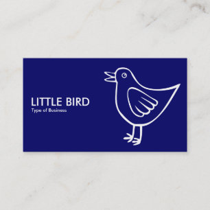 Little Bird 05 - Deep Navy Visitenkarte