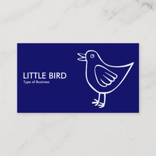 Little Bird 05 - Deep Navy Visitenkarte (Vorderseite)