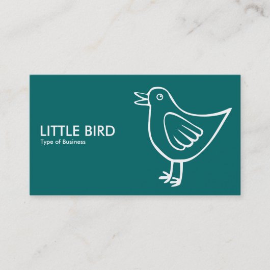 Little Bird 05 - Moss Green Visitenkarte (Vorderseite)