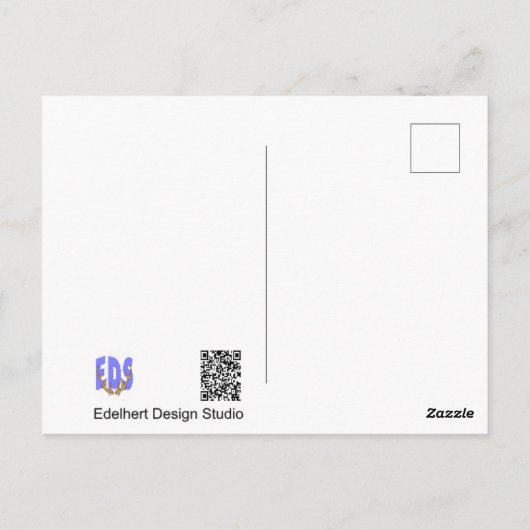 Little Bird auf Top Nah Up DIY Postkarte (Rückseite)