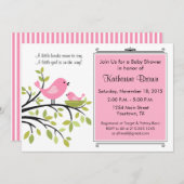 Little Bird Baby Shower Party Einladung (Vorne/Hinten)