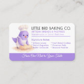 Little Bird Bakery Wasserfarbe Visitenkarte (Vorderseite)