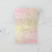 Little Bird Blätter Blume Rosa Dankeschön Karte (Innenseite)