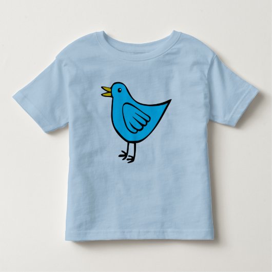 Little Bird - Blau Kleinkind T-shirt (Vorderseite)