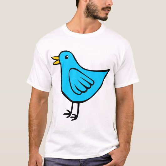 Little Bird - Blau T-Shirt (Vorderseite)