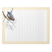 Little Bird Blue, Notizblock (Vorderseite)