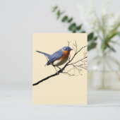 Little Bird Blue, Postkarte (Stehend Vorderseite)