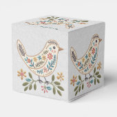 Little Bird Colorful Floral Gevor Box Geschenkschachtel (Rückseite)