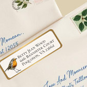 Little Bird Custom Rücksendeadresse GOLD Border