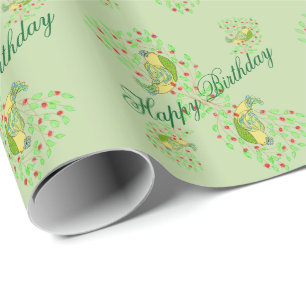 Little Bird Designer Happy Birthday Geschenkverpac Geschenkpapier